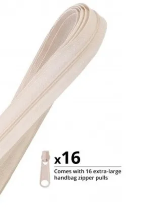 Zippers by the Yard Ivory