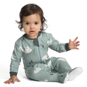 Zippyjamz - Organic Footie - Be Beary Quiet